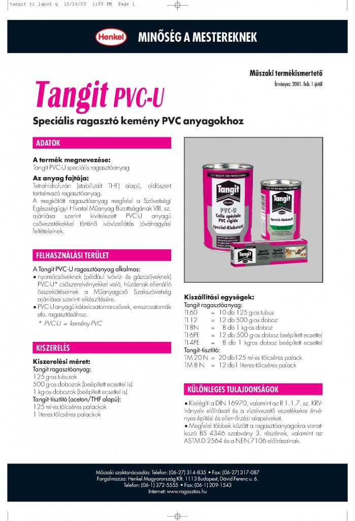 TANGIT PVC-U